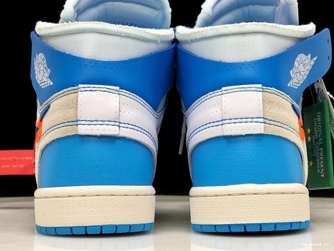 Jordan AQ0818-148 Air Blue 1 Powder UNC Off-White 0910